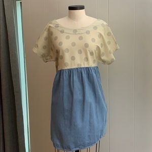 Anthropologie polka dot tunic/dress